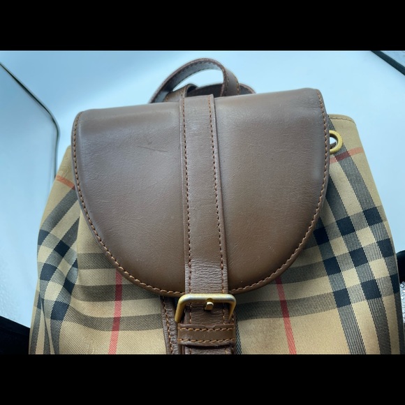 Burberry Beige Nova Check Mini Backpack - Picture 8 of 8